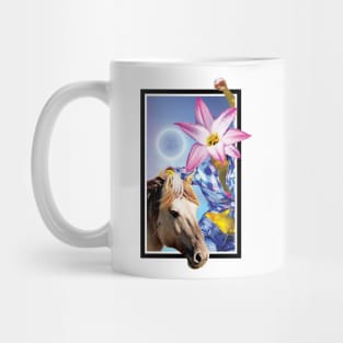 Galaxy girl and horse Mug